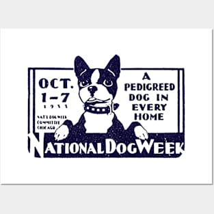 1933 National Dog Week Posters and Art